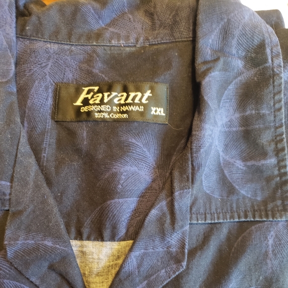 Mens XXL Fasano hawaiian blue surf shirt - Picture 3 of 3